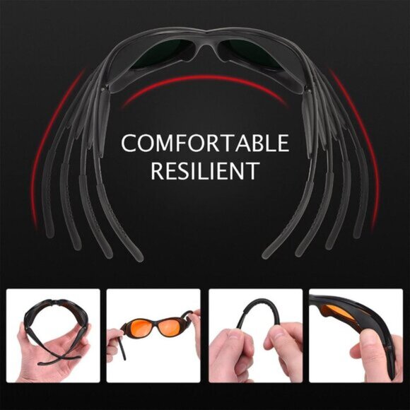 UVC Protective Glasses Blocking Blue White 90nm 490nm - Picture 6 of 7